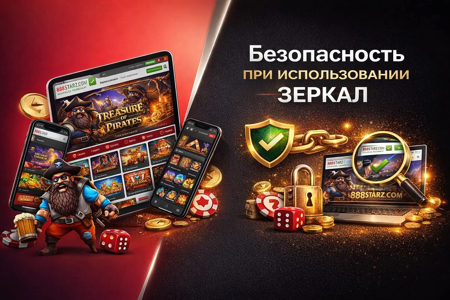 888Starz безопасность при использовании зеркал